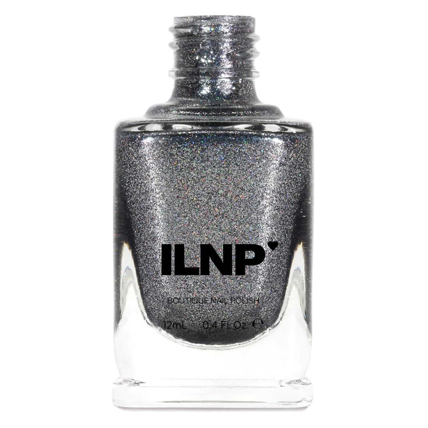 Ilnp Carbon - Sleek Gunmetal Holographic Ultra Metallic Nail Polish
