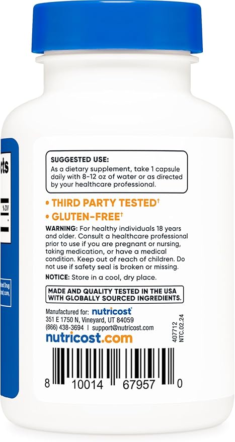 Nutricost Yohimbine HCl 5mg, 120 Capsules - Gluten Free and Non-GMO