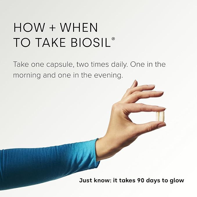 Biosil Collagen Generator - 60 Original Capsules, Pack of 2 - with Patented ch-OSA Complex - Generates & Protects Your Own Collagen - GMO Free - 60-Day Supply