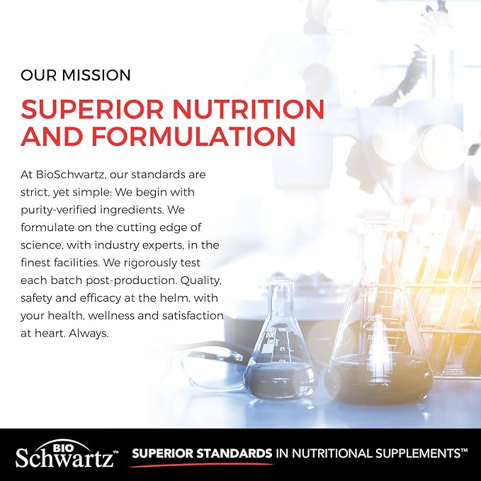 BioSchwartz Glutathione Supplement Liver Detox with Quercetin Vitamin C Milk Thistle Alpha Lipoic Acid - Liver Supplement Immune Support Pills - Immunity Defense Health Formula and Cleanse 500mg 60ct