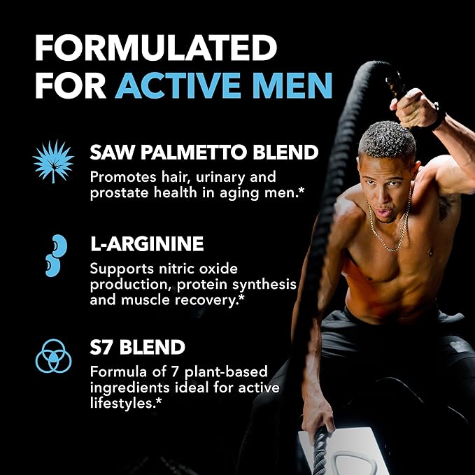 HAVASU NUTRITION High Strength Ashwagandha Supplement Capsules (45 Servings) & Saw Palmetto 500mg L-Arginine 500mg Complex (30 Servings)