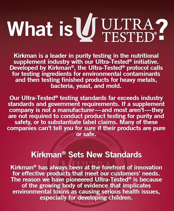 Kirkman - Buffered Magnesium Bisglycinate Powder - 4 oz - Relaxes Nerves & Muscles - Prompts Restful Sleep - Hypoallergenic