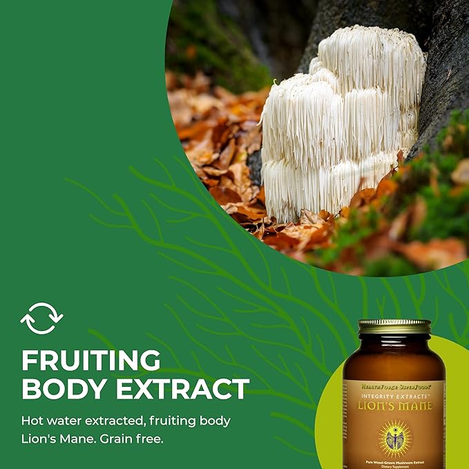 HealthForce SuperFoods Integrity Extracts Lion's Mane - Powder - 60 Grams