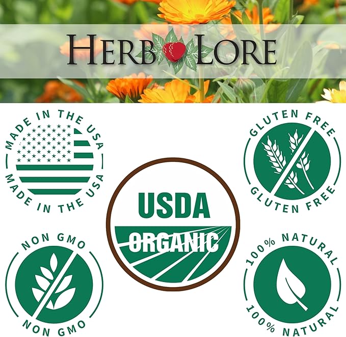 Herb Lore Organic Goodnight Tincture - Liquid Sleep Aid Drops with Valerian Root & Passion Flower Extract for Adults & Kids - Melatonin Free Herbal Sleep Supplement, 2 fl oz
