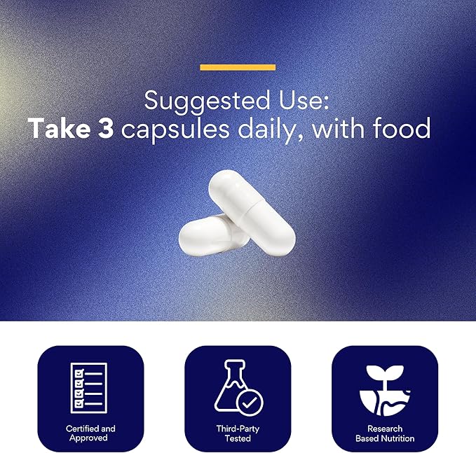 Research Verified Fibro Support - 540 Capsules - MSM, Magnesium, Vitamin D3, BioPerine - 6 Month Supply - Vegan