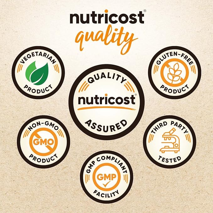 Nutricost Lion's Mane Mushroom Capsules 2100mg, 30 Servings - CCOF Certified Made with Organic, Vegetarian, Gluten Free, 700mg Per Capsule, 90 Capsules