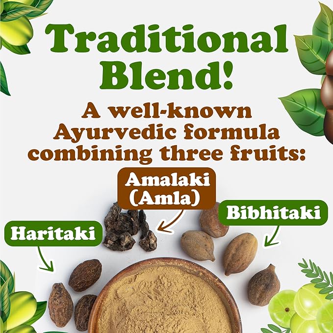 Food to Live Organic Triphala Powder, 10 Pounds – Natural Detox, Blend from Fruits Amalaki, Haritaki and Bibhitaki, Non-GMO, Perfect for Tea and Smoothies, Vegan, Kosher, Bulk