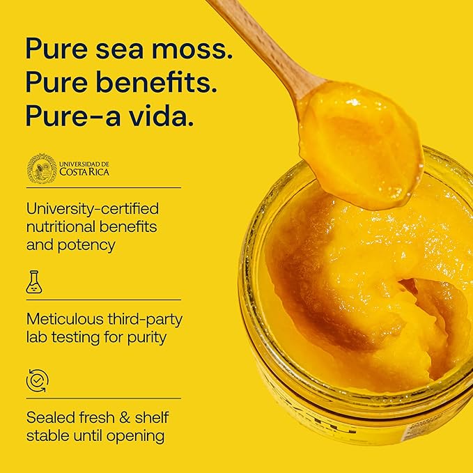 GO/TU Sea Moss Gel – 8oz Mango | Pure, Shelf-Stable Superfood | Nature’s Multivitamin