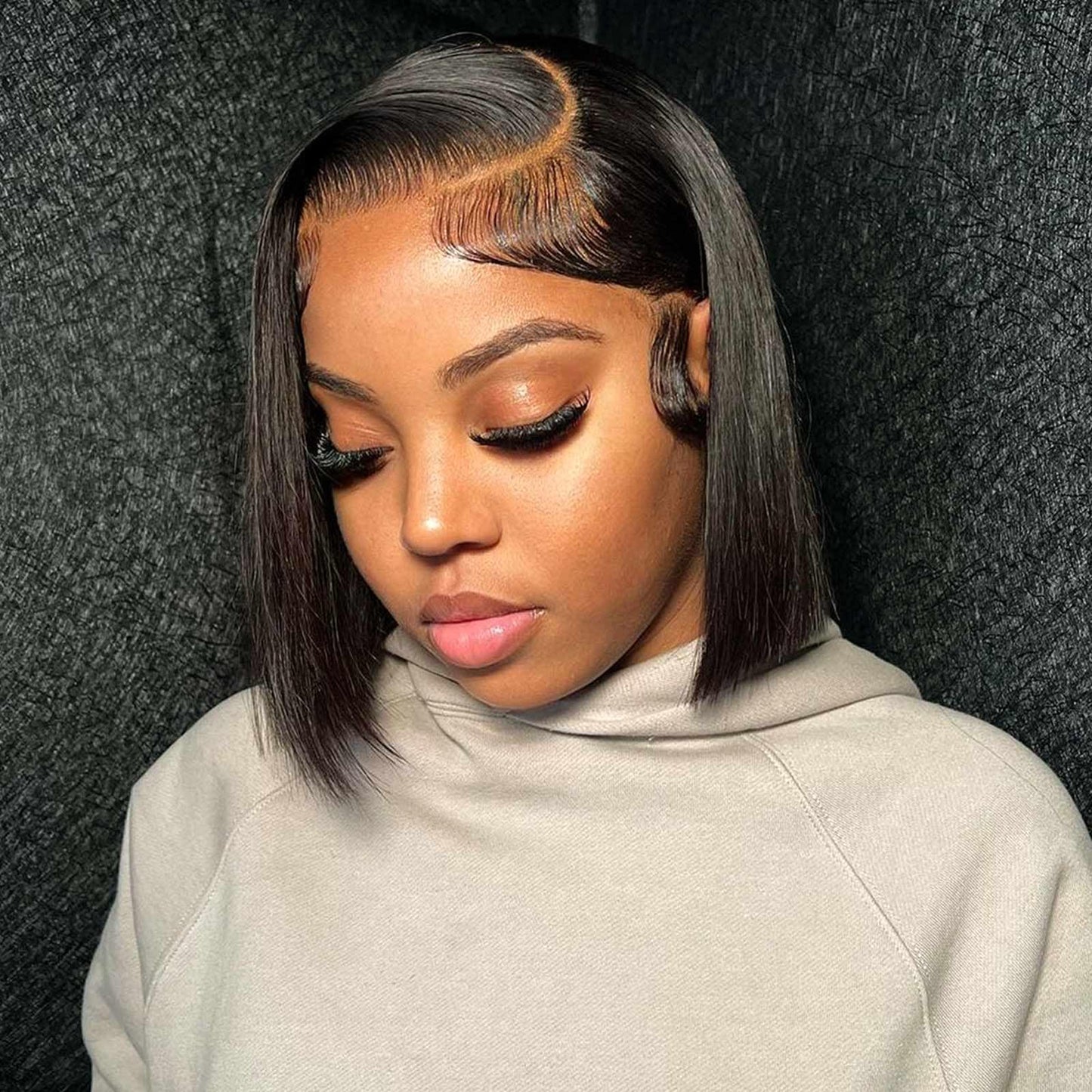 Hiriremy Bob Wig Human Hair 13X4 Hd Frontal Lace Wigs For Black Women Human Hair Glueless Short Straight Bob Lace Front Wigs Hum