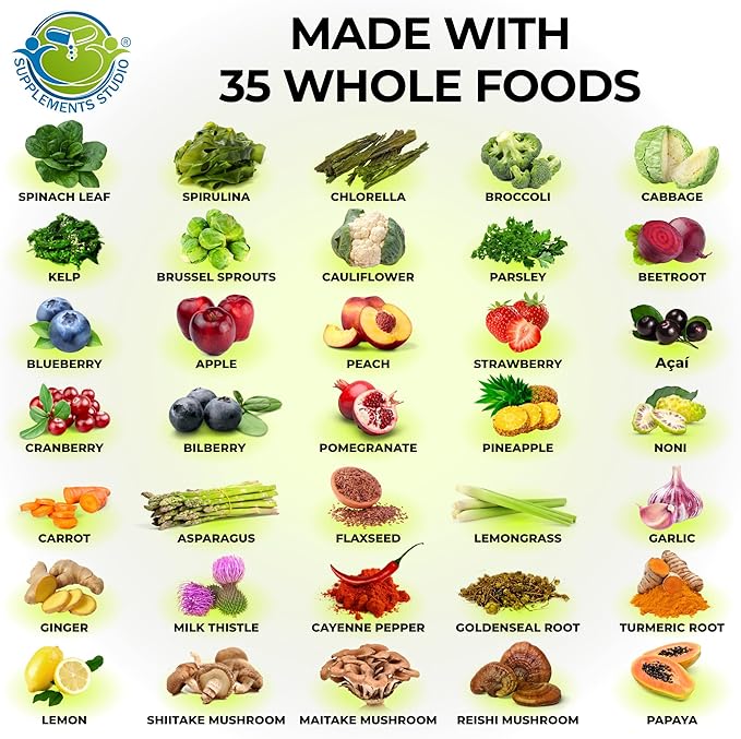 Vegan Whole Food Daily Multivitamin Without Iron, Methylated Multivitamin for Women and Men, Made with Fruits & Vegetables, B-Complex, Probiotics, Enzymes, CoQ10, Omegas, Turmeric, Non-GMO, 180 Count