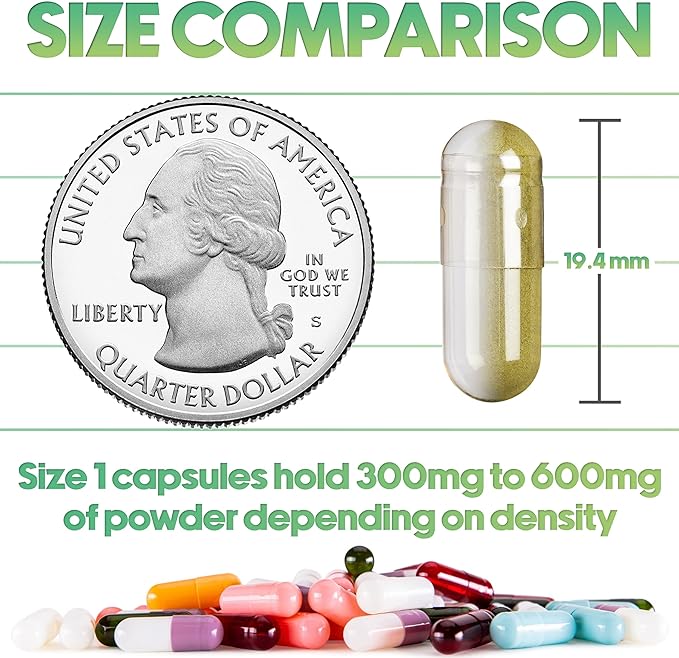 XPRS Nutra Size 1 Empty Capsules - 100 Count Empty Gelatin Capsules - Empty Pill Capsules - DIY Capsule Filling - Pure Bovine Pill Capsules Empty Gel Caps (Red/White)