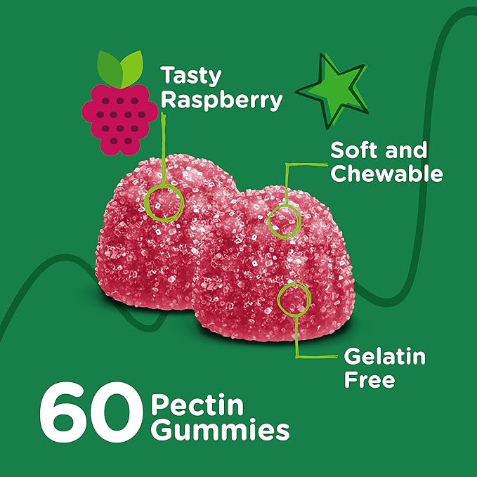 Kids Magnesium Citrate Gummies - Supports Sleep Aid, Calm Gummies, Muscle Relaxer, Optimal Relaxation - Vegetarian, Gelatin Free, Gluten Free, GMO Free - Tasty Chewable Raspberry Flavored Gummy