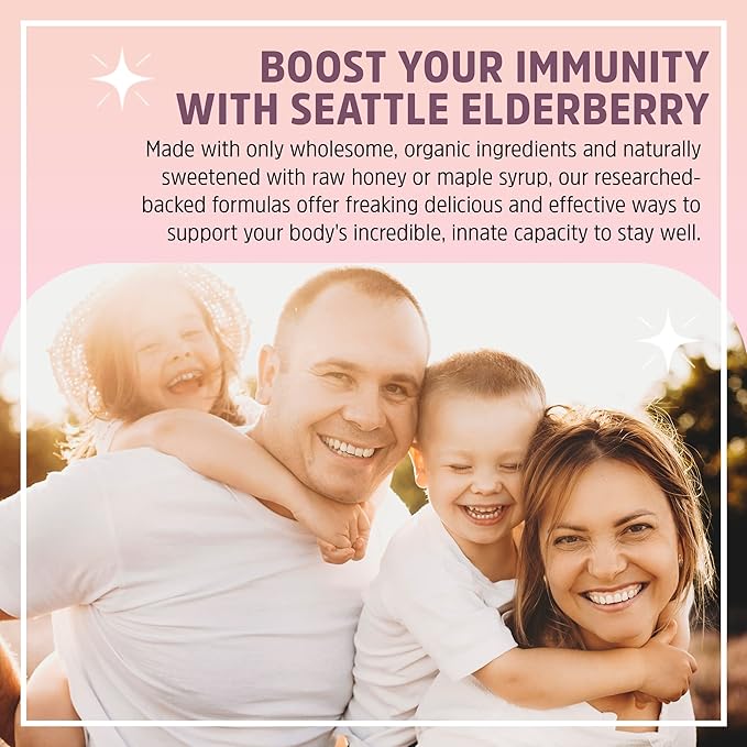 Herbal Supplement Starter Set – A 16oz Bottle of Elderberry Syrup with Maple & a 2oz Bottle of Elderberry to-Go Seasonal Support Made from Only Organic Ingredients in The USA