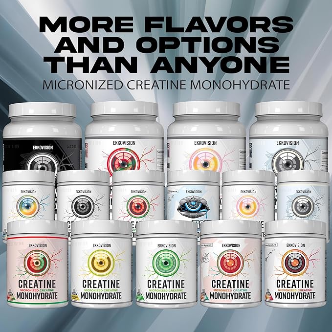 Creatine Monohydrate Powder, Micronized, Puckin' Blue Razz, Pre Workout & Post Workout Supplement for Men & Women, Energy Support, Easy to Mix in Shakes, Smoothies & Beverages, 100 Servings